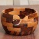 Handmade Wooden Yarn Bowl for Knitting Crochet Accessory