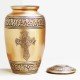 Large Funeral Cremation Urn | Human Ashes Cremation Urn | Symbol of Christianity | Affordable Adult Urn | Jesus Cross 