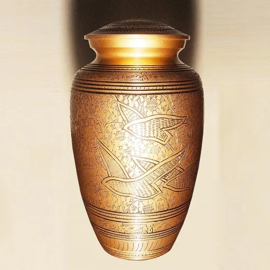 Bronze Cross Cremation Urn for Human Ashes –