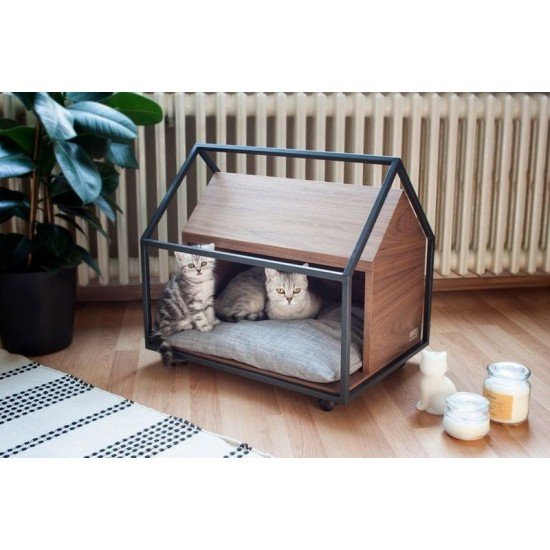 Wooden Pet Home by AxeandScrew