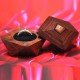 Engrave Ring box | HANDMADE Wood ring box | Rustic ring box | Engagement ring box | Secret ring box | Unique ring box | Valentine Gift 