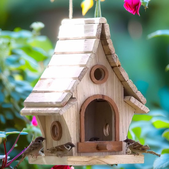 Personalized Bird House, Bird Lover Unique Closing Gift, New Home Gift,Birthday Gift,Bird Watcher, Sparrow or Hummingbirds Outdoor BirdHouse