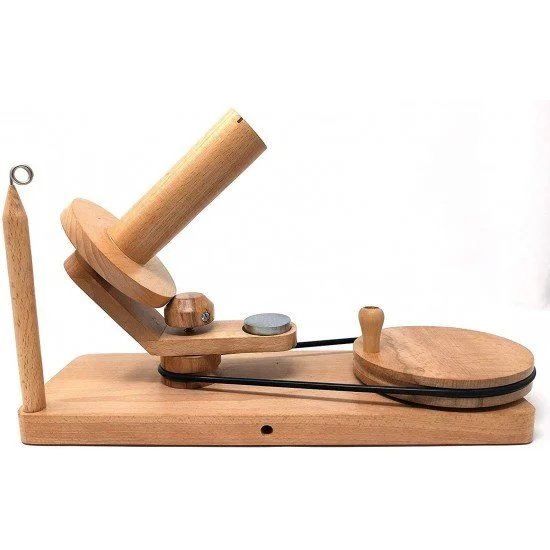 Wooden Yarn Winder and Umbrella Swift Combo - Handcrafted Yarn Ball Winders  & Table Top Swift Winder Large Capacity - for Crocheting & Knitting 