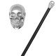 Walking Stick with Skull Handle Made of Solid Brass Walking Cane for Wedding Ceremony Designer Brass Skull Head Handle Black Stick